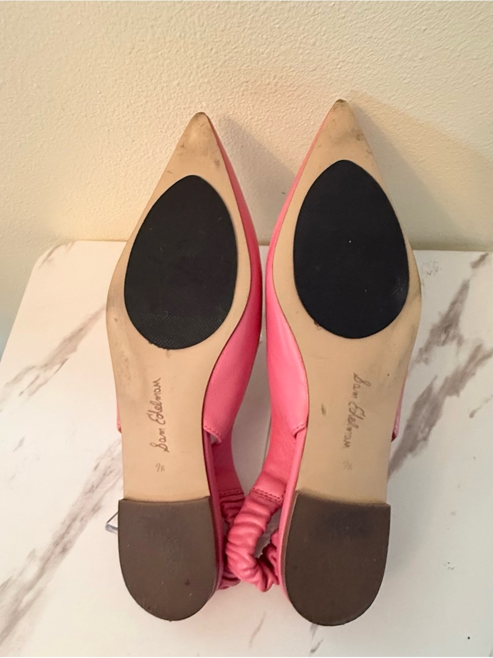 Sam Edelman Whitney Pink Slingback Mules,  Great Condition, Size 7-1/2 - Picture 9 of 13
